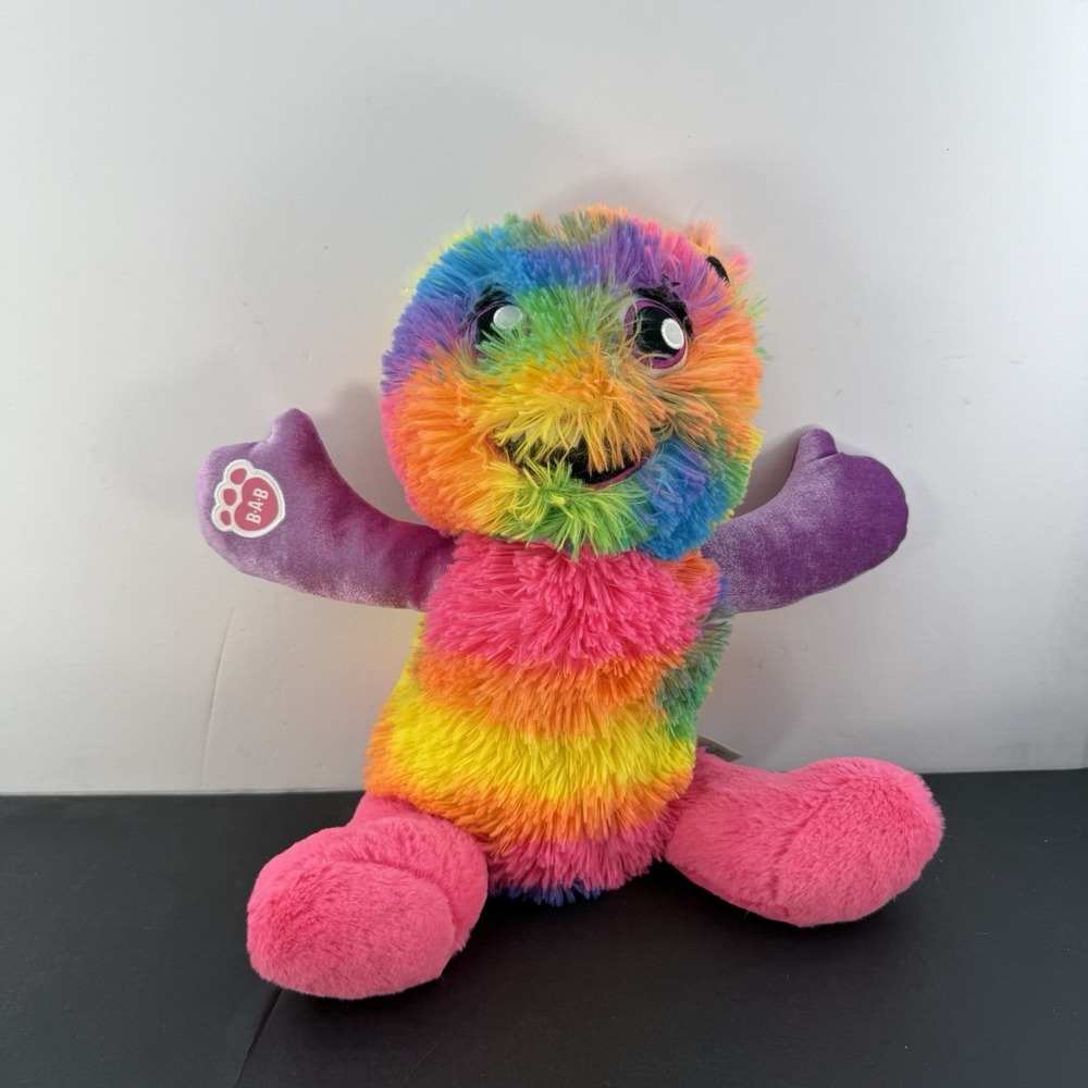 Build a Bear Monster Mixer Rainbow Plush Discontinued